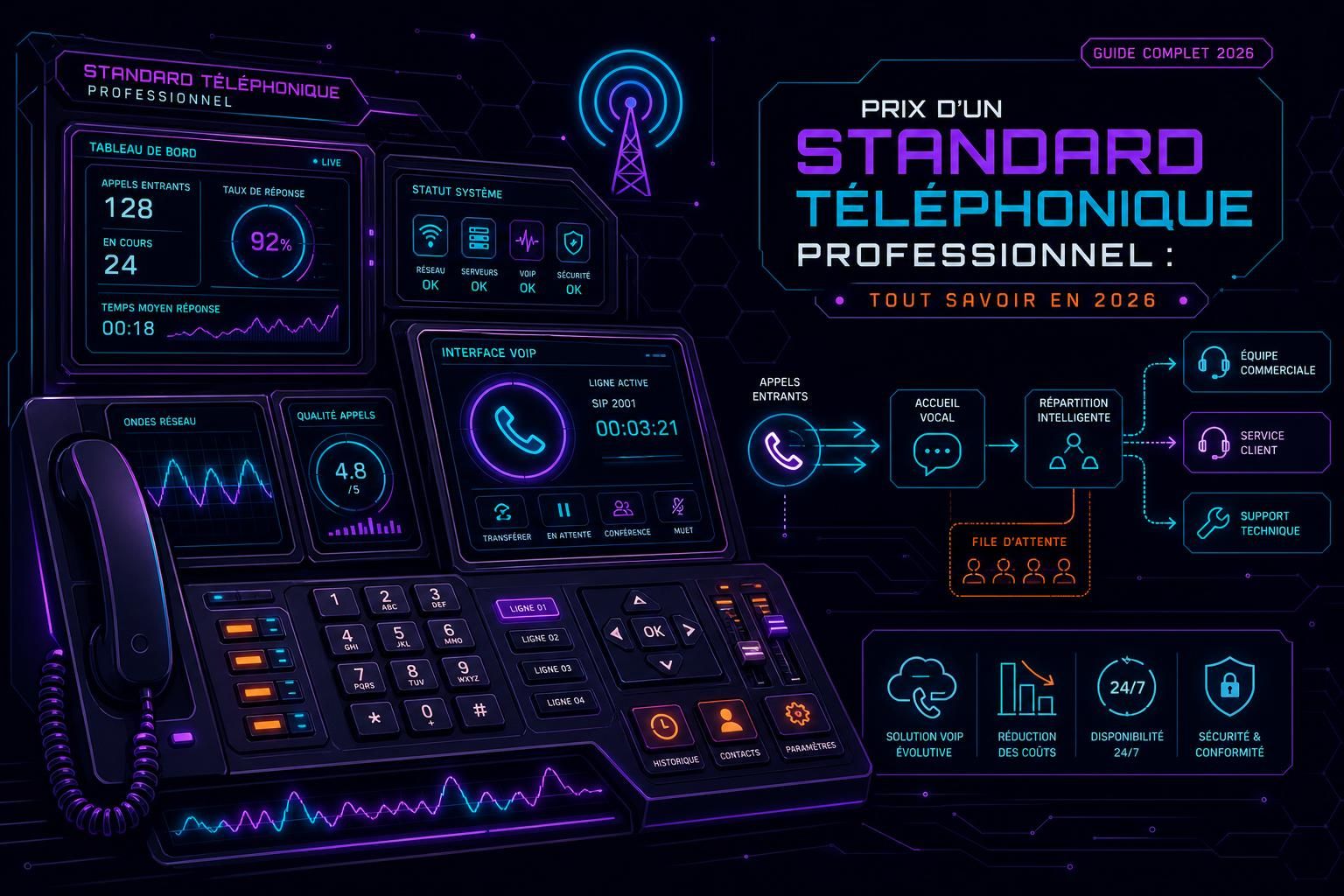 découvrez tous les prix des standards téléphoniques professionnels en 2026, avec un guide complet pour choisir la solution adaptée à votre entreprise.